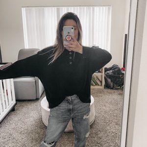 UO Out From Under Jimmy Oversized Thermal Top